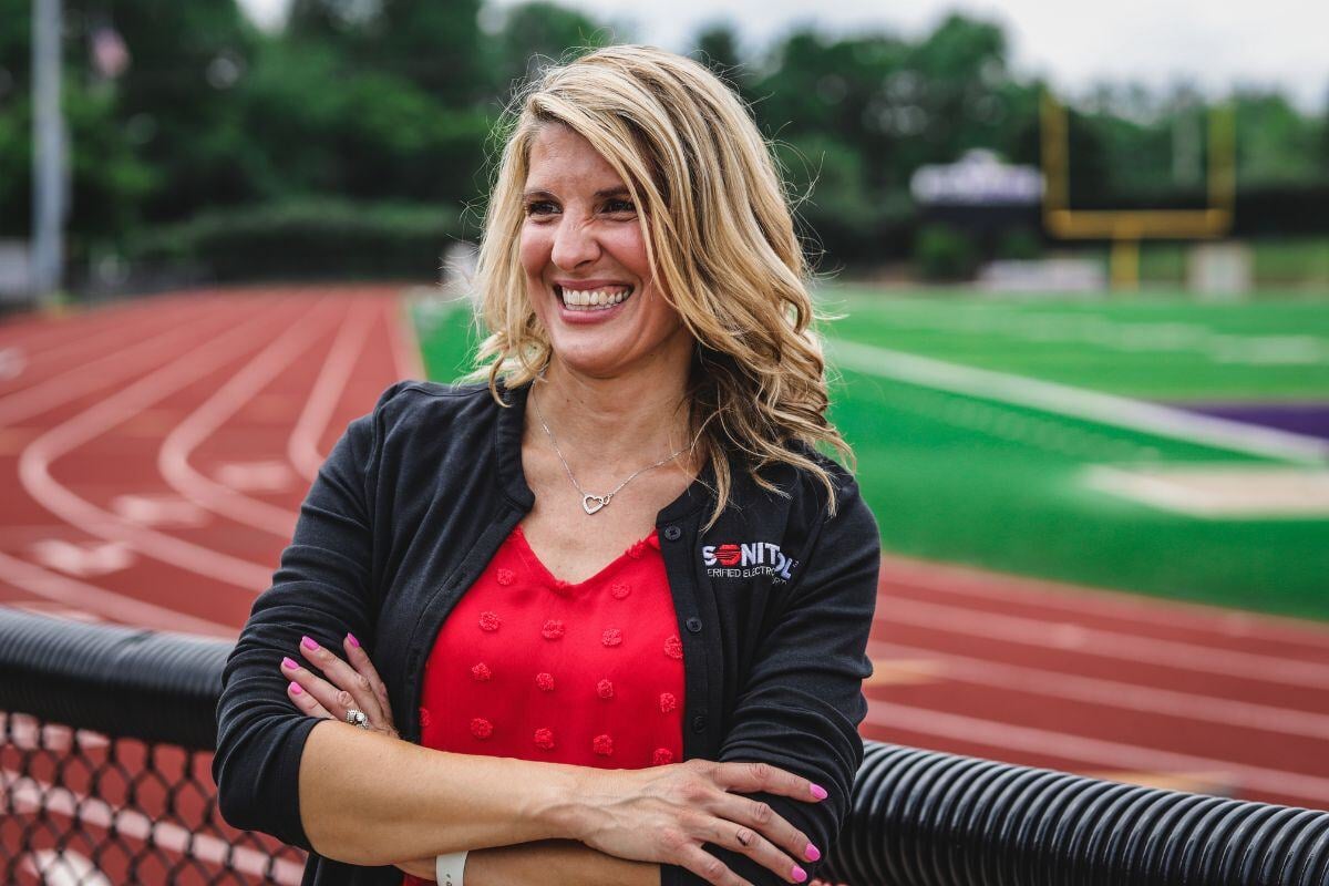 Sonitrol Employee at a Football Field