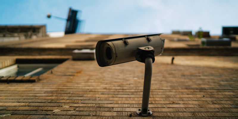 Conventional CCTV on a wall