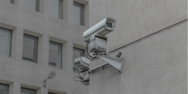 CCTV on a wall