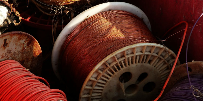 Copper wire coil