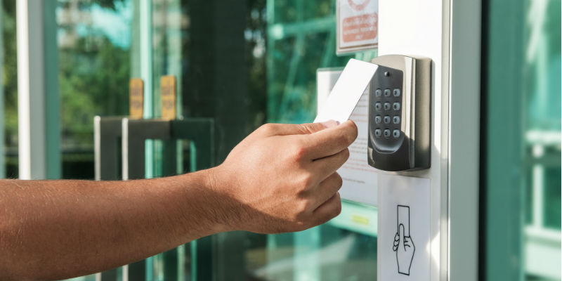 Person using keyless entry