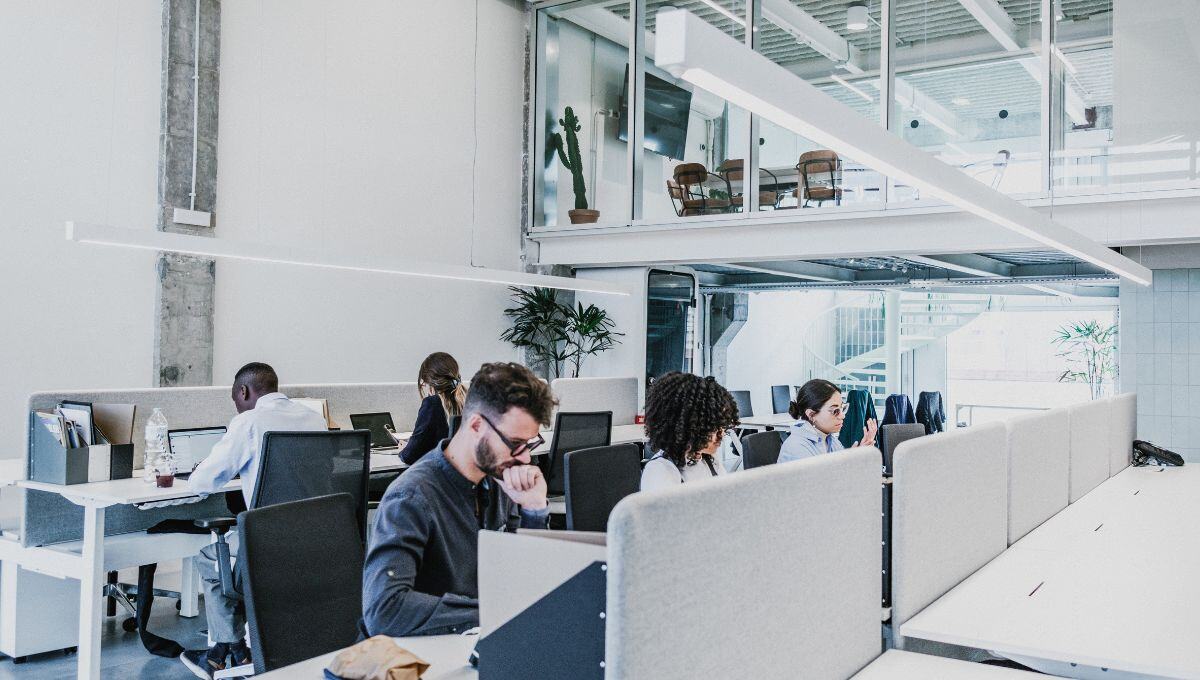 Office with employees