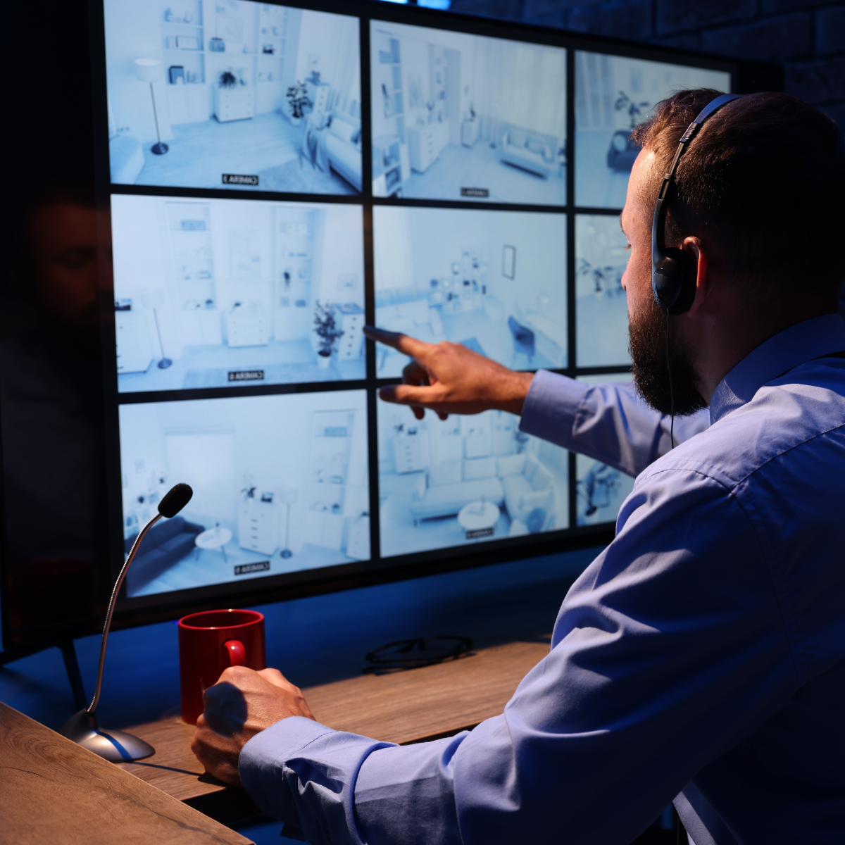 A person looking at security equipment hoping to understand Why Businesses Switch to Sonitrol Verified Security