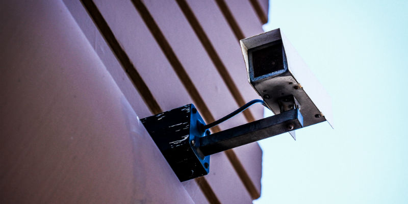 A CCTV security camera